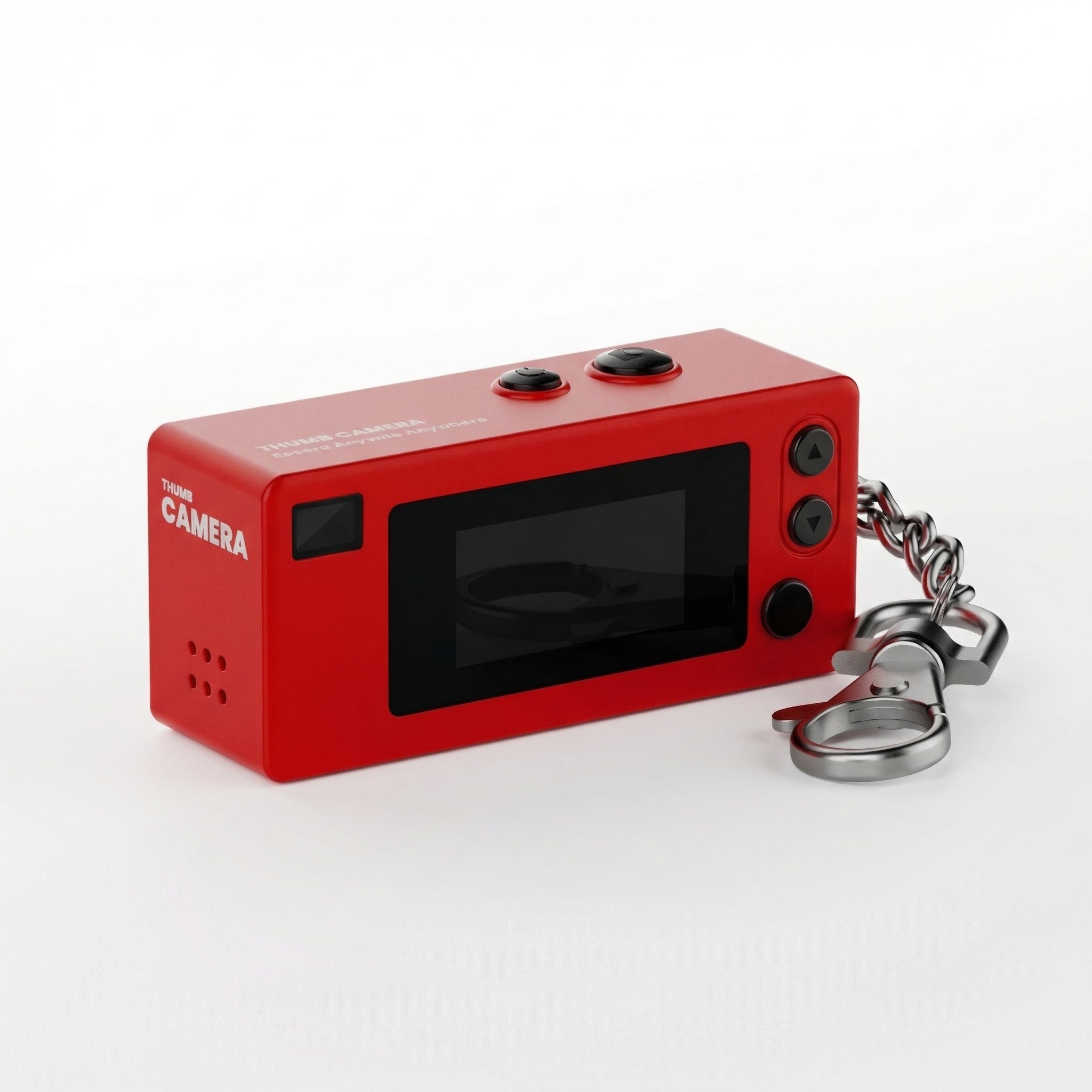Red Mini Clip Camera